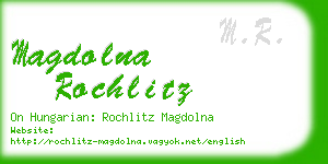 magdolna rochlitz business card